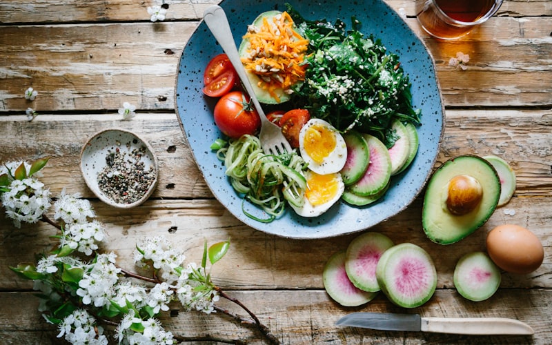 Vibrant fresh produce and healthy lifestyle imagery for wellness and nutrition